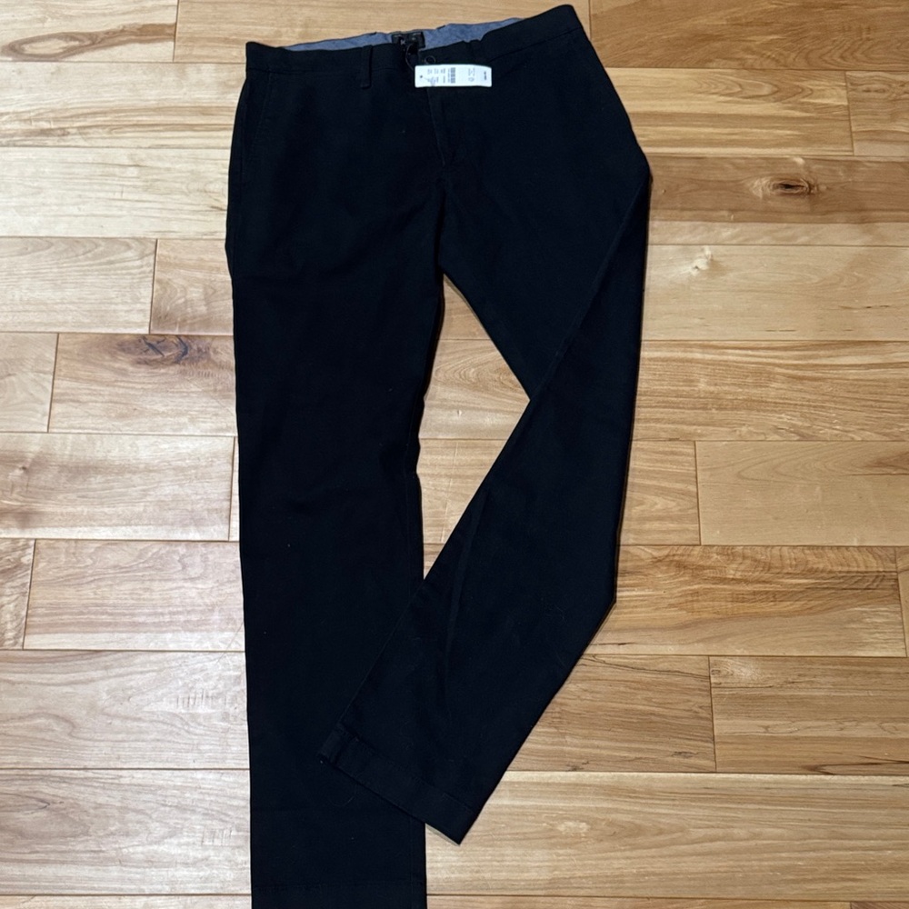 J. Crew Men's Black Chinos